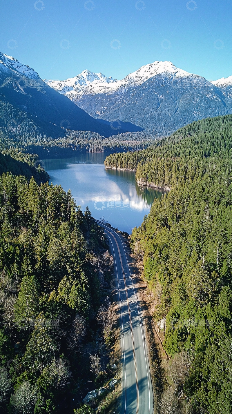 高清大图下载【趣麦麦图】荷兰郁金香花海与田野公路航拍