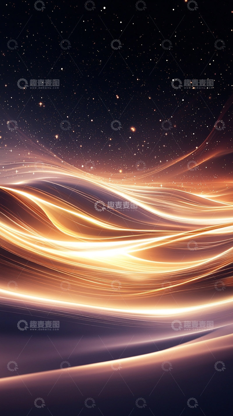 高清大图下载【趣麦麦图】星空流光动态壁纸