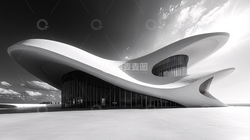 高清大图下载【趣麦麦图】极简黑白的建筑摄影