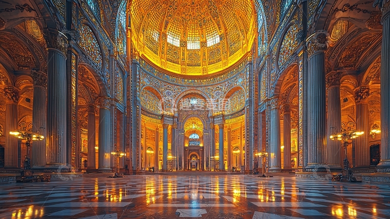 高清大图下载【趣麦麦图】璀璨穹顶大厅