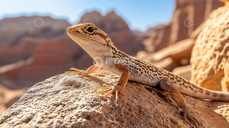 高清大图下载【趣麦麦图】沙漠蜥蜴自然风光