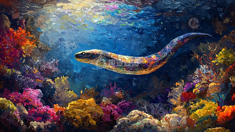 高清大图下载【趣麦麦图】色彩斑斓海底生物