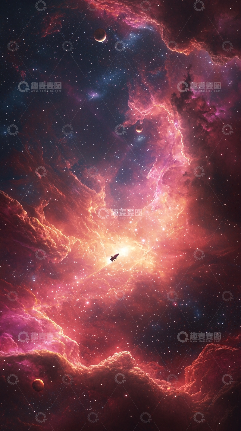 高清大图下载【趣麦麦图】星际旅行：宇宙深处的探索