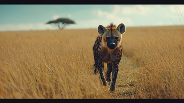 非洲草原上的鬣狗