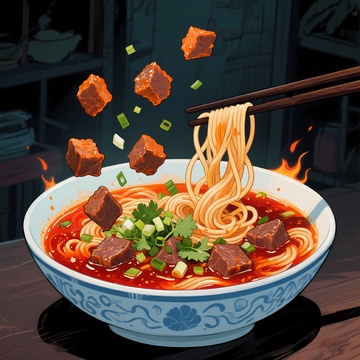 红烧牛肉面美食4