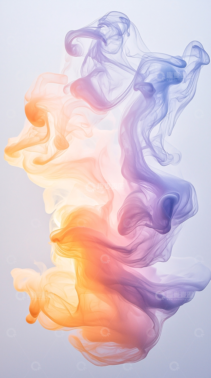 高清大图下载【趣麦麦图】色彩流动抽象艺术背景
