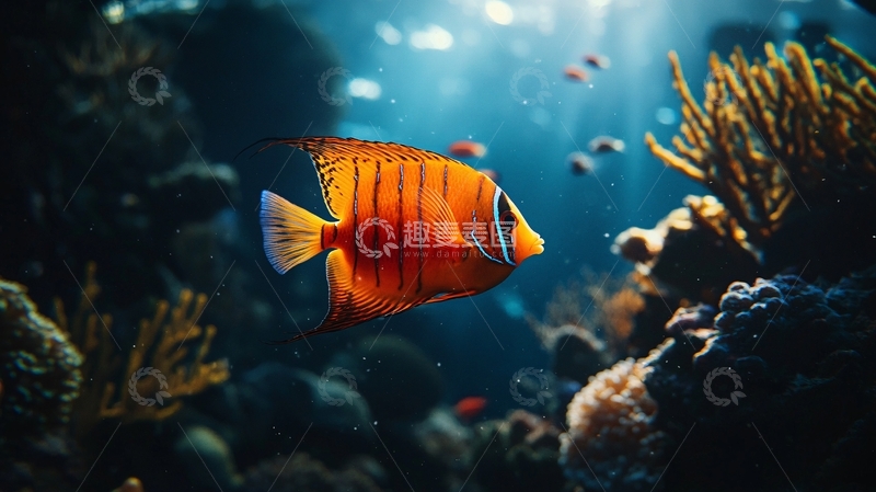高清大图下载【趣麦麦图】热带鱼珊瑚礁海底世界
