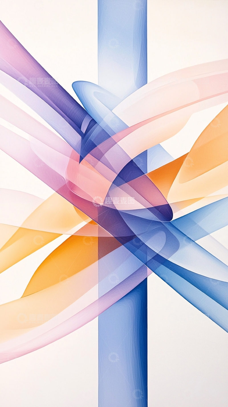 高清大图下载【趣麦麦图】抽象线条艺术背景图