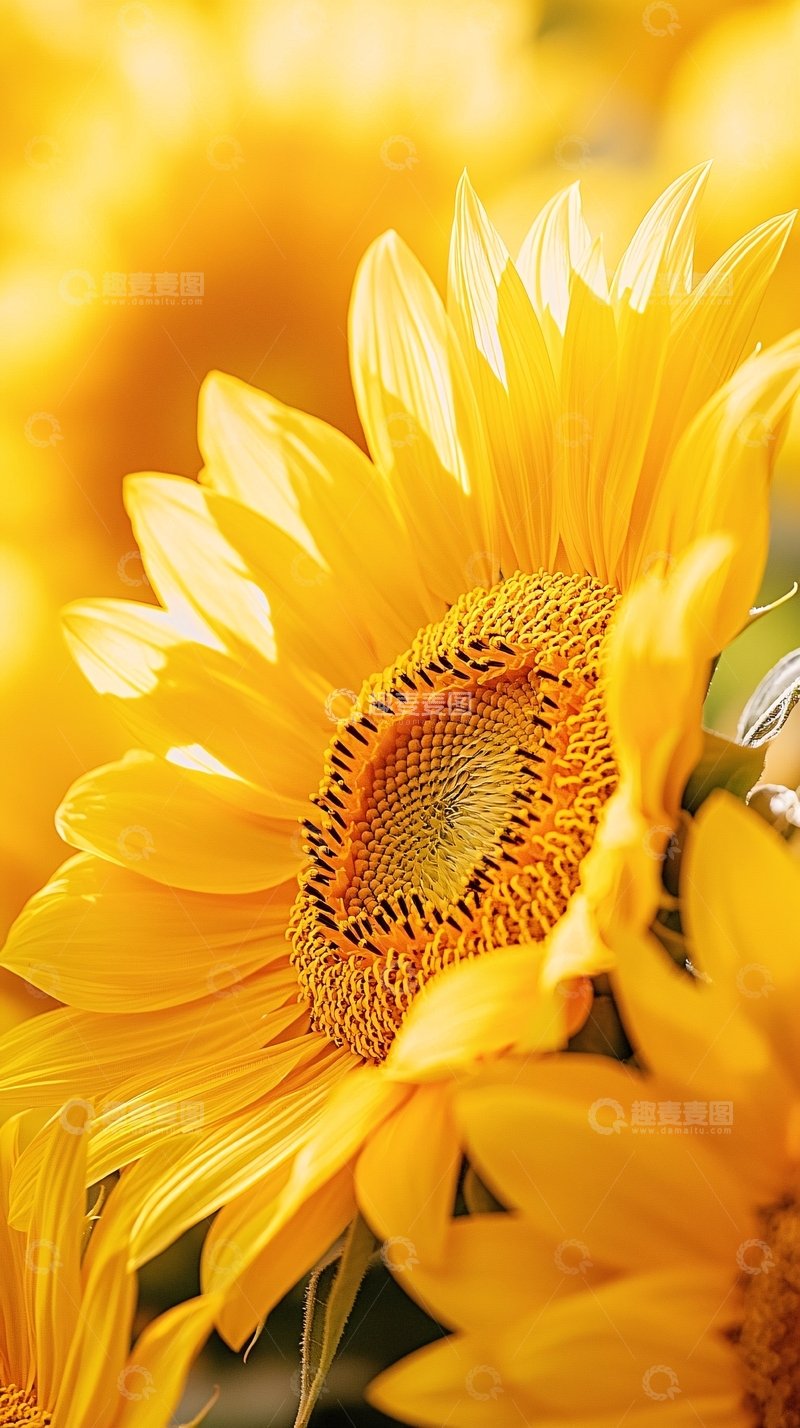 高清大图下载【趣麦麦图】向日葵盛开的美丽瞬间