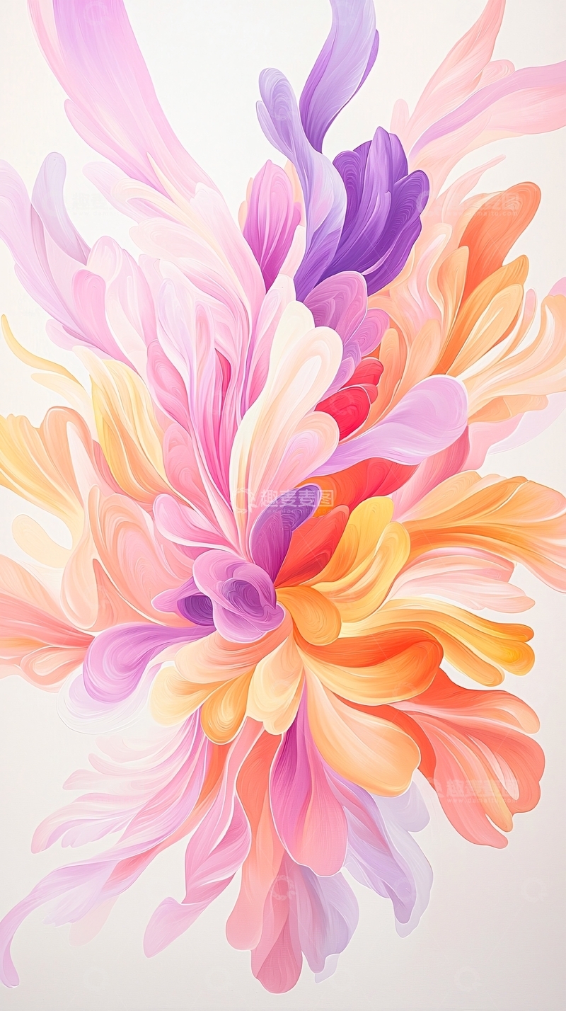 高清大图下载【趣麦麦图】抽象色彩流动艺术图案
