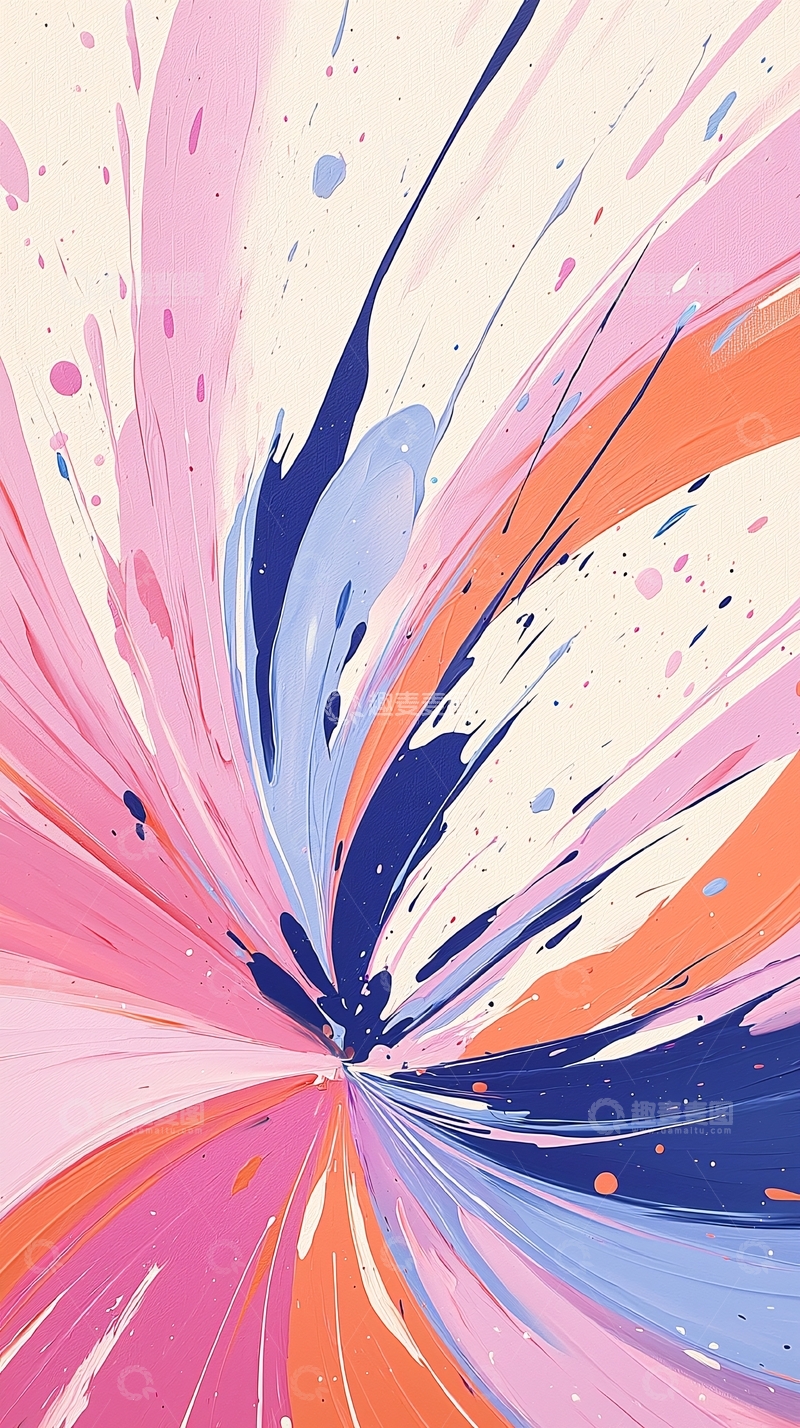 高清大图下载【趣麦麦图】抽象色彩流动艺术背景
