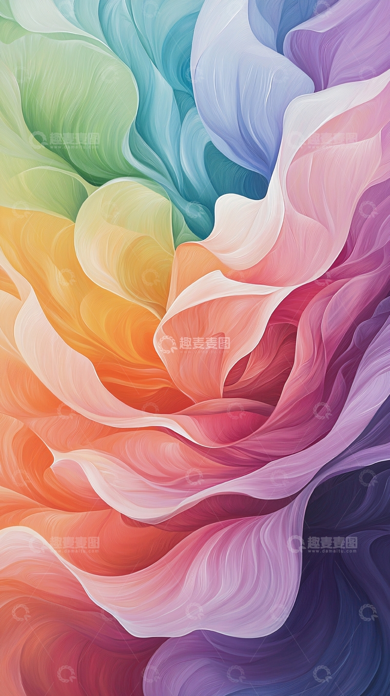 高清大图下载【趣麦麦图】色彩渐变抽象艺术背景