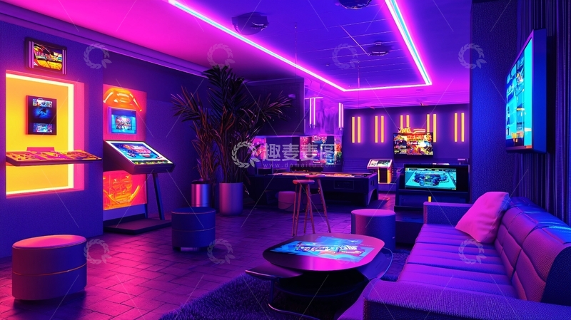 高清大图下载【趣麦麦图】酒店的休闲娱乐室
