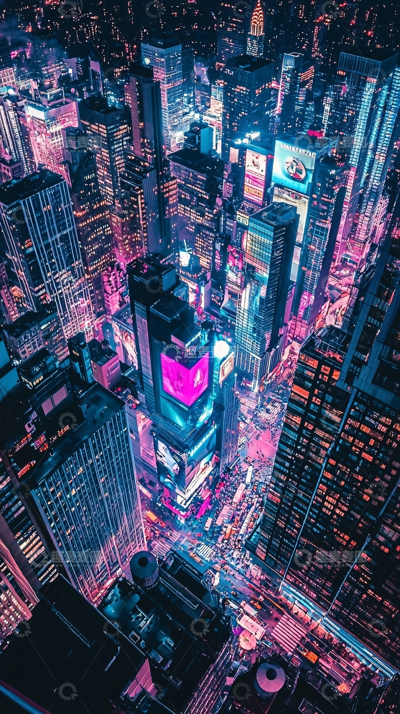 高清大图下载【趣麦麦图】未来城市夜景117