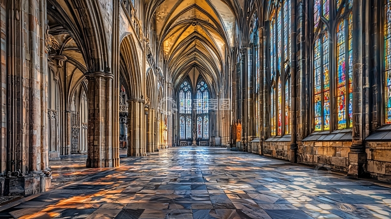 高清大图下载【趣麦麦图】哥特式风格教堂建筑