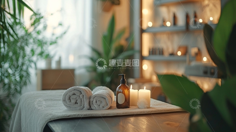 高清大图下载【趣麦麦图】美容院的健康护理区域