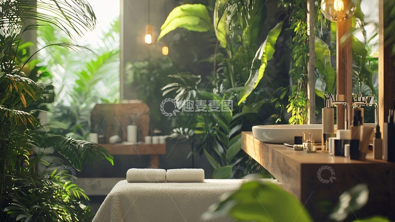 高清大图下载【趣麦麦图】美容院的自然风格设计