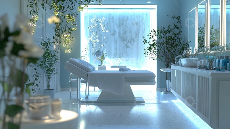 高清大图下载【趣麦麦图】美容院的私人护肤房间