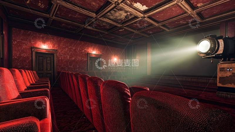 高清大图下载【趣麦麦图】复古电影院高清图片