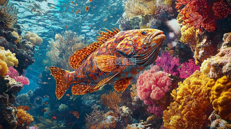 高清大图下载【趣麦麦图】色彩斑斓的海底世界