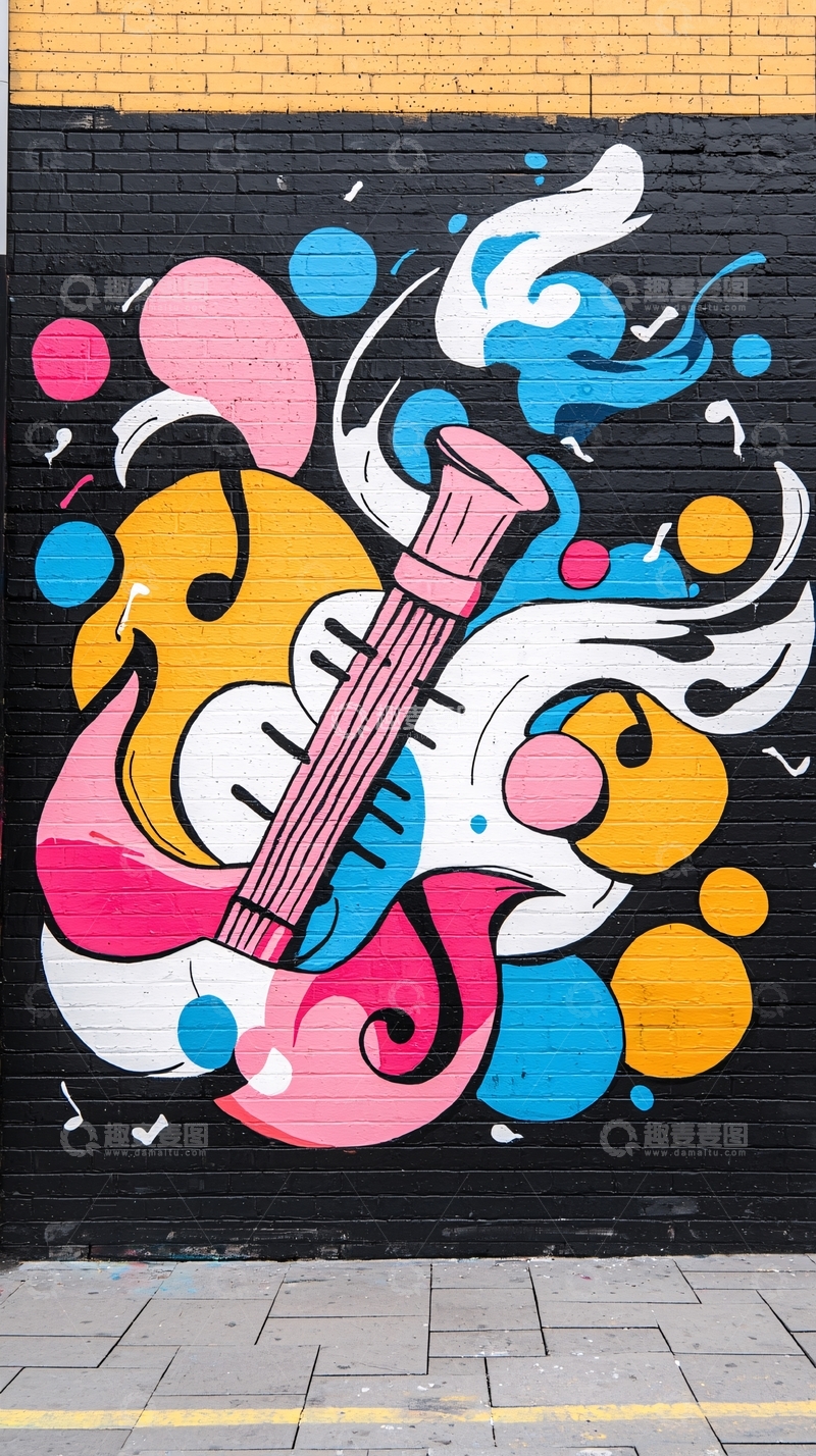 高清大图下载【趣麦麦图】色彩斑斓的街头艺术涂鸦