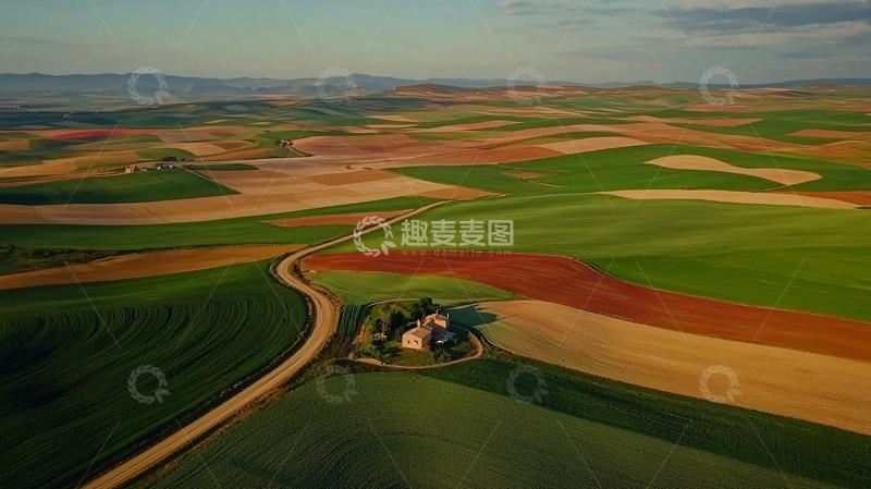 高清大图下载【趣麦麦图】乡村鸟瞰图高清图片