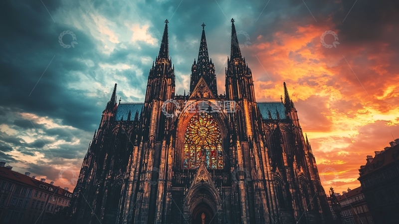 高清大图下载【趣麦麦图】古老的欧式教堂