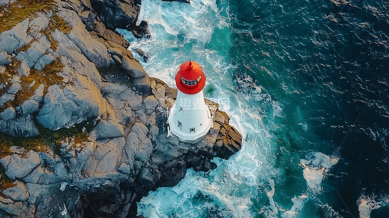 高清大图下载【趣麦麦图】海边的古灯塔