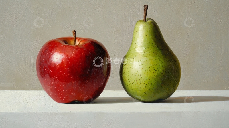 高清大图下载【趣麦麦图】苹果与梨的静物