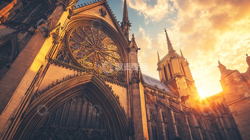 高清大图下载【趣麦麦图】欧式城堡与教堂