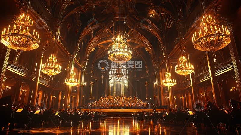 高清大图下载【趣麦麦图】古典音乐会场