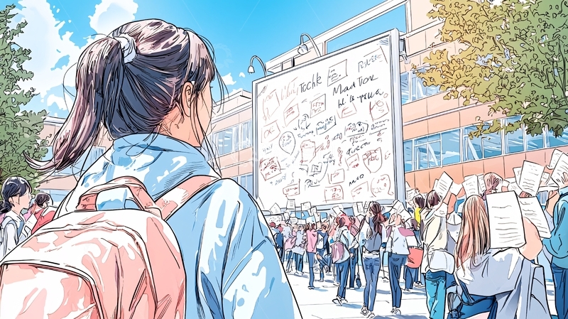 高清大图下载【趣麦麦图】校园活动白板讨论会