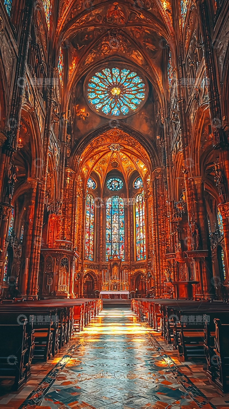 高清大图下载【趣麦麦图】庄严的欧式教堂