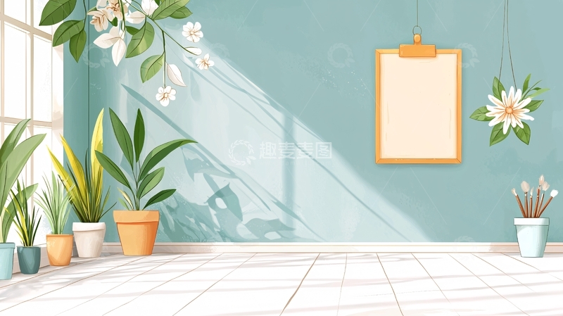 高清大图下载【趣麦麦图】清新室内植物装饰场景