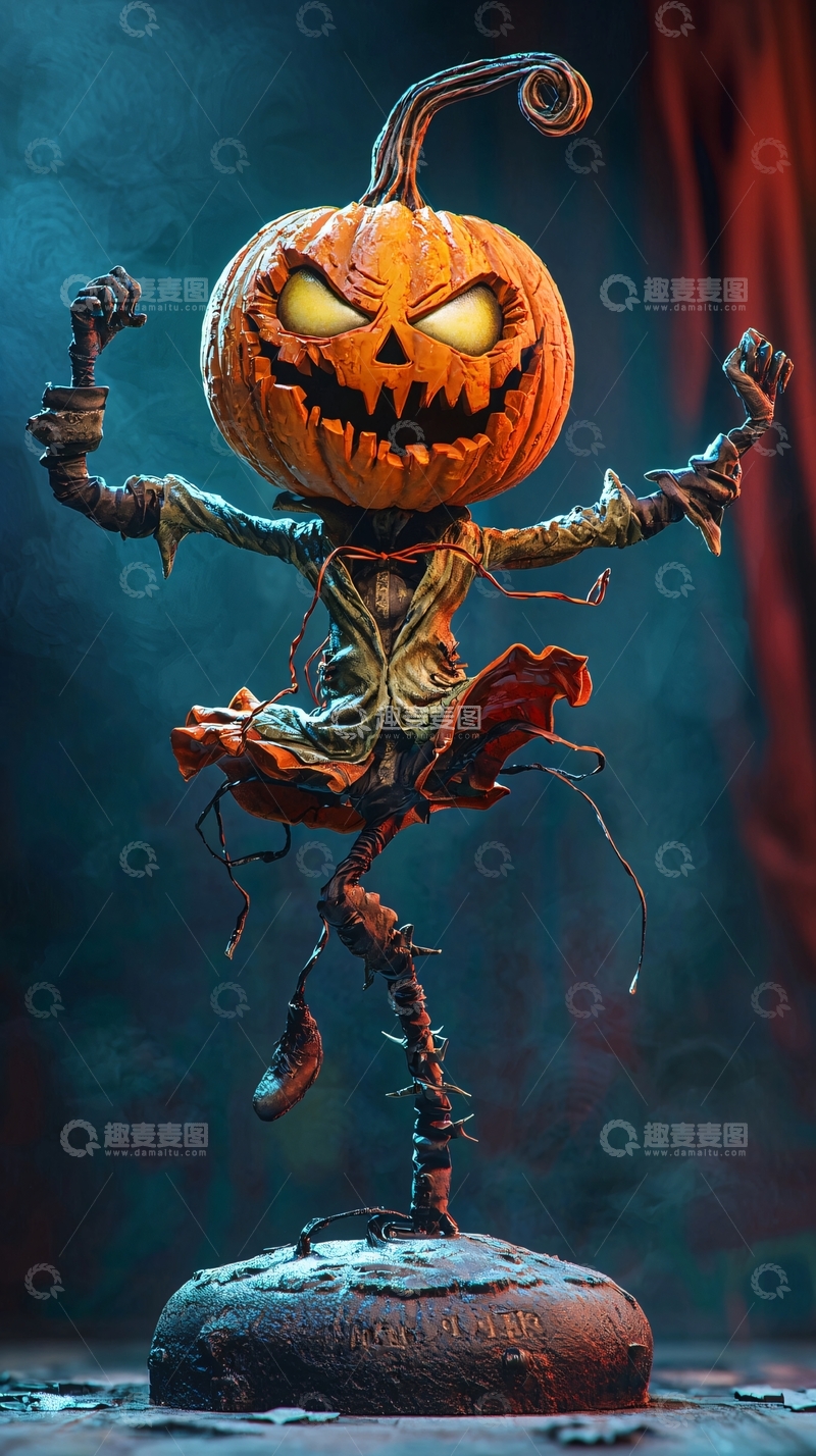 高清大图下载【趣麦麦图】万圣节南瓜鬼怪