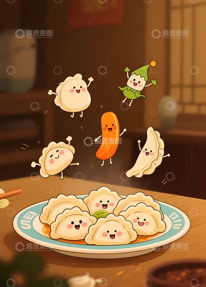 高清大图下载【趣麦麦图】水饺饺子美食