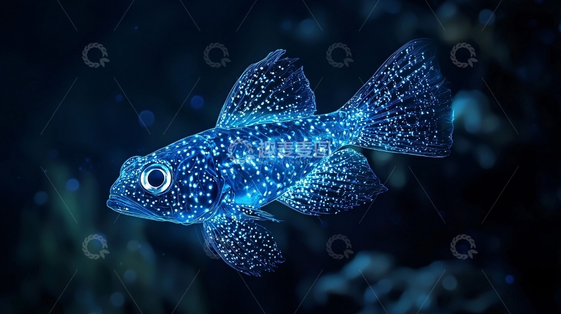 高清大图下载【趣麦麦图】发光的深海鱼类