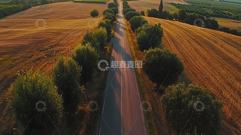 高清大图下载【趣麦麦图】阳光下的乡村道路