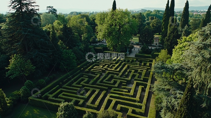 高清大图下载【趣麦麦图】绿色迷宫高清图片