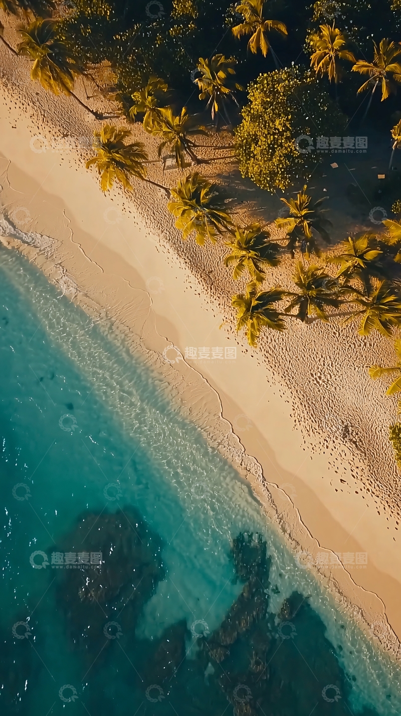 高清大图下载【趣麦麦图】夏日沙滩高清图片