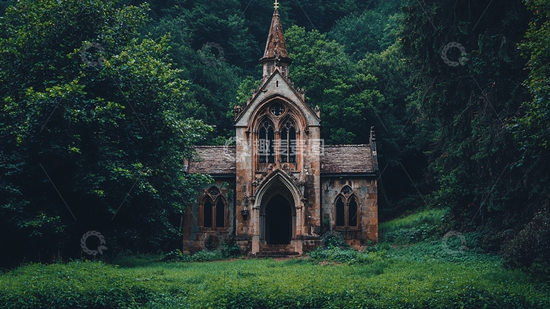 高清大图下载【趣麦麦图】欧式城堡与教堂