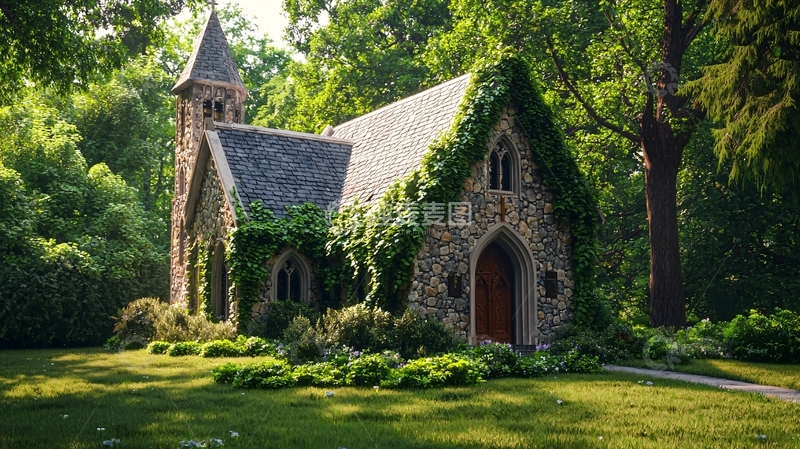 高清大图下载【趣麦麦图】欧式城堡与教堂
