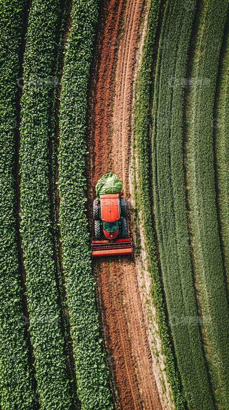 高清大图下载【趣麦麦图】田间的白菜收获
