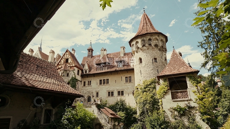 高清大图下载【趣麦麦图】欧式城堡与教堂