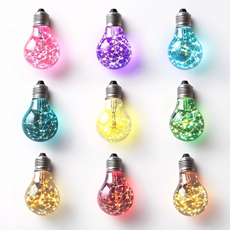 高清大图下载【趣麦麦图】节日装饰灯泡