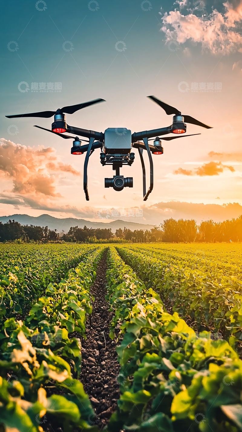 高清大图下载【趣麦麦图】高科技农田作业场景