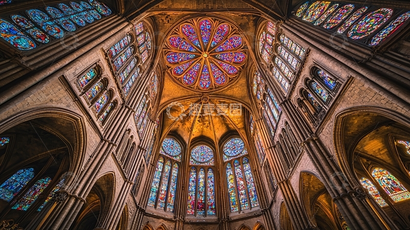 高清大图下载【趣麦麦图】欧式城堡与教堂