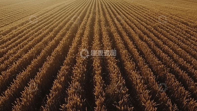 高清大图下载【趣麦麦图】秋收田野高清图片