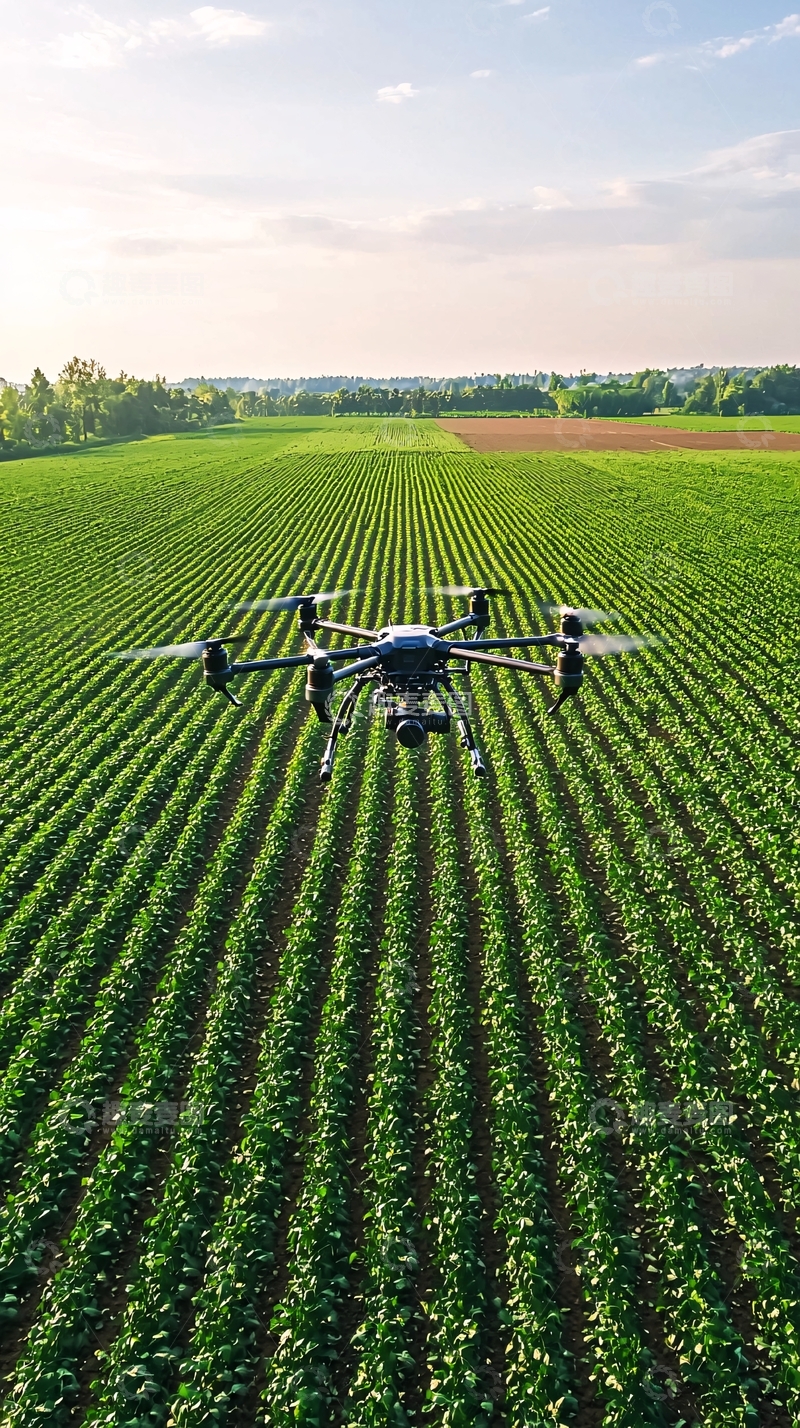 高清大图下载【趣麦麦图】无人机播种高清图片