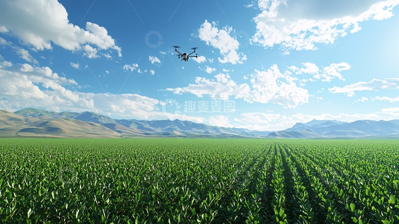 高清大图下载【趣麦麦图】农业无人机高清图片